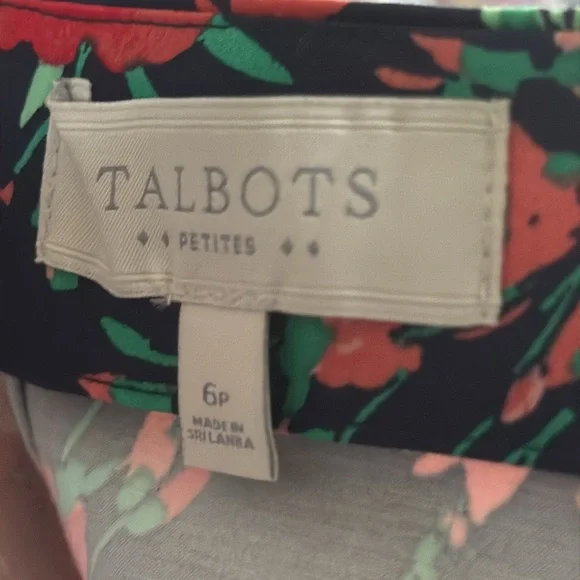 NWOT Talbots Bright Colorful Floral Pencil Skirt Classy Workwear Business Size 6 - Picture 5 of 6